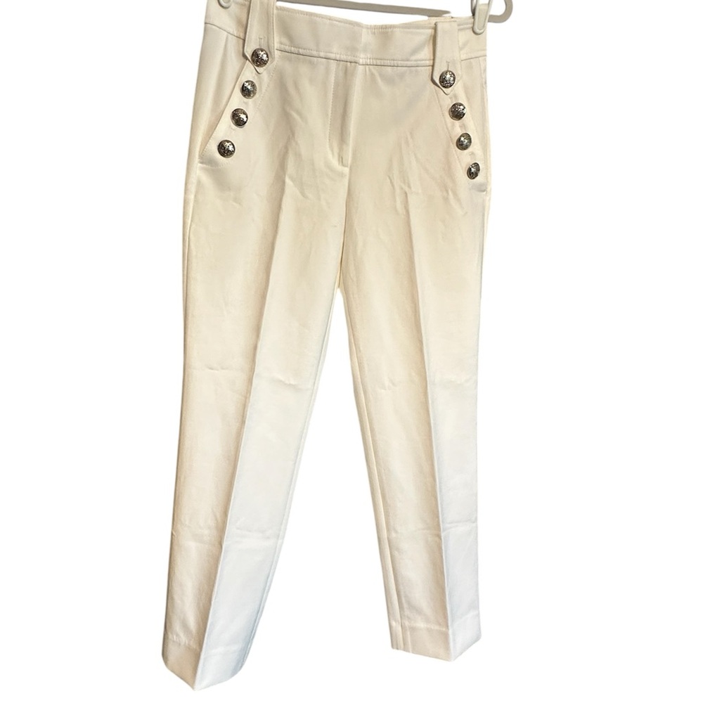 White House Black Market - Classic Ivory Straight-Leg Trousers